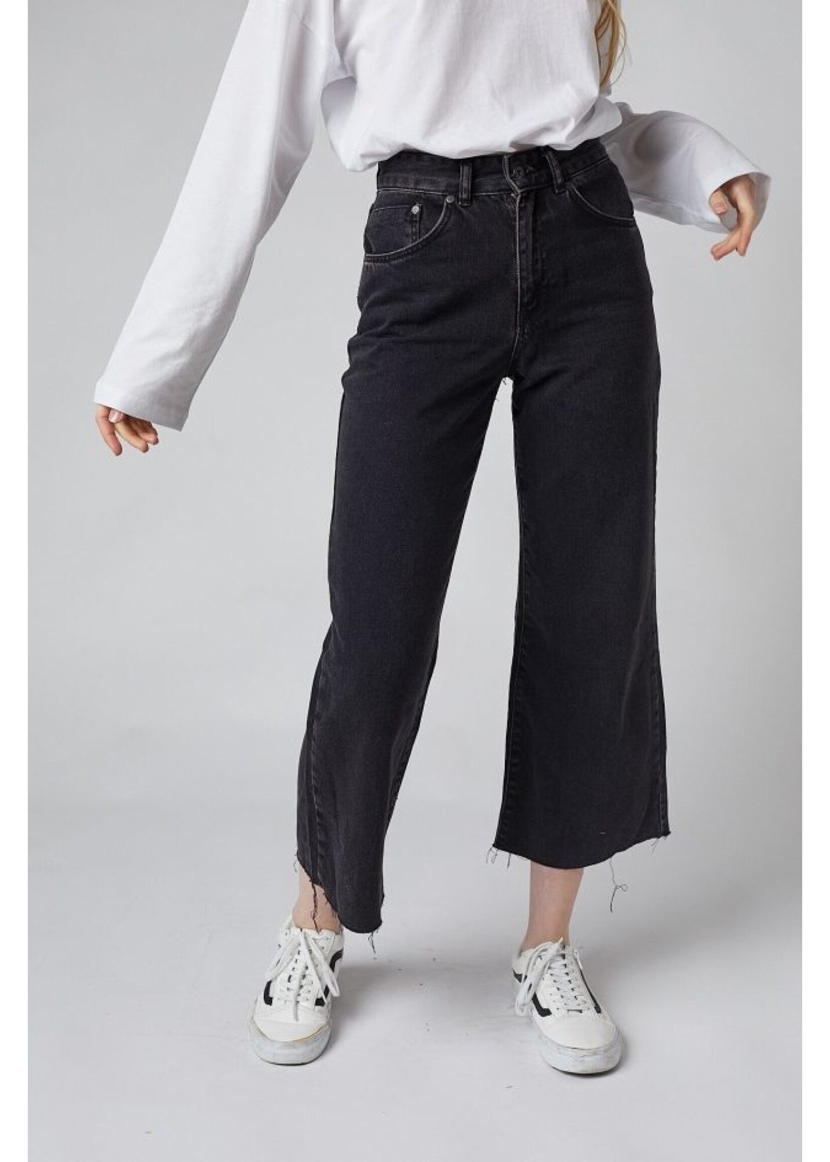 Weite Jeans schwarz