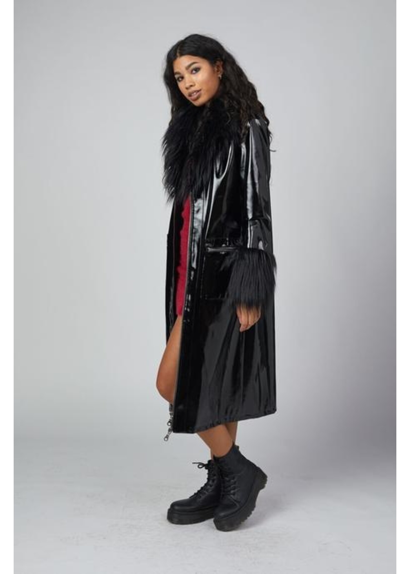Mantel 'Misfit' Retro Stil