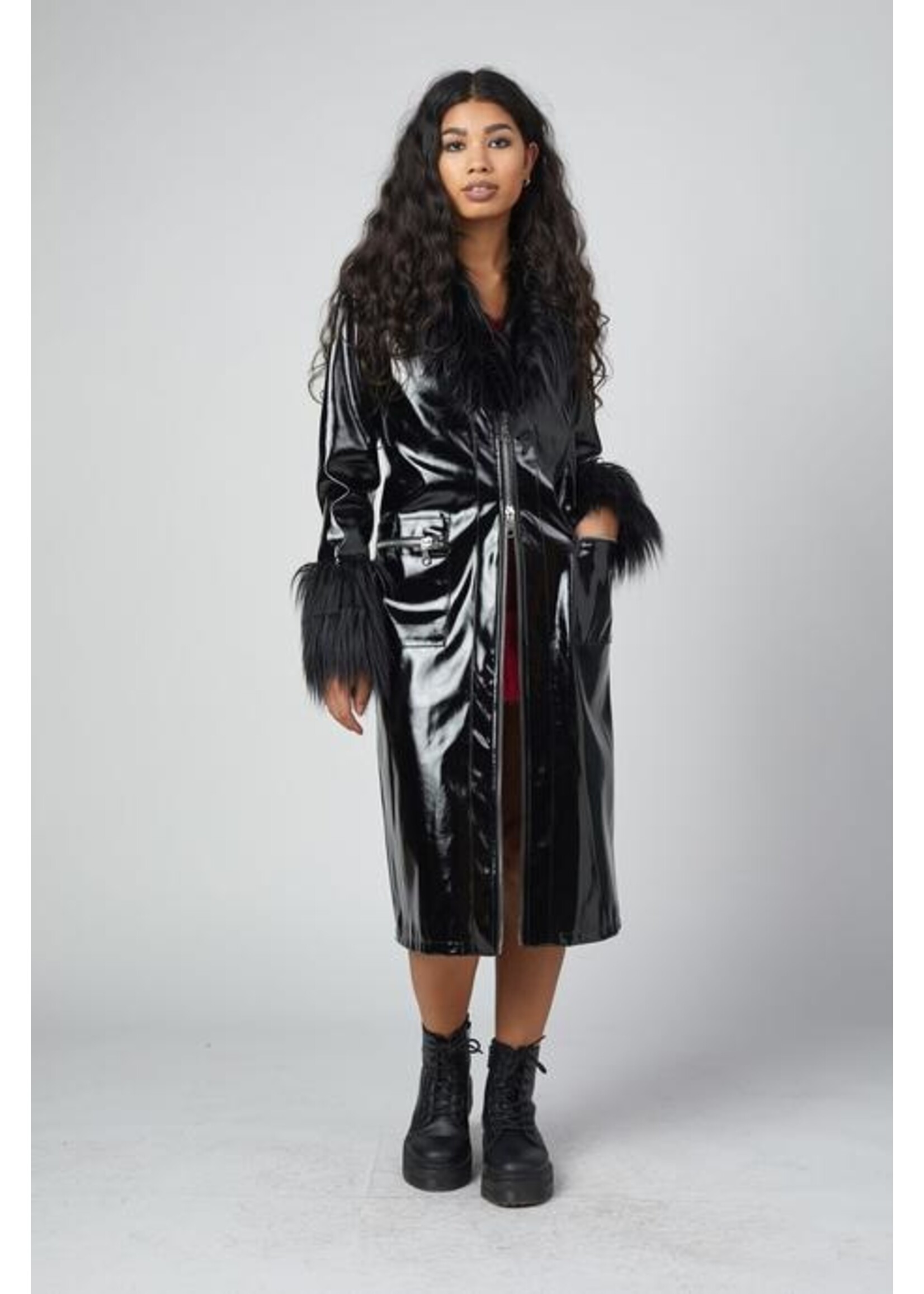 Mantel 'Misfit' Retro Stil
