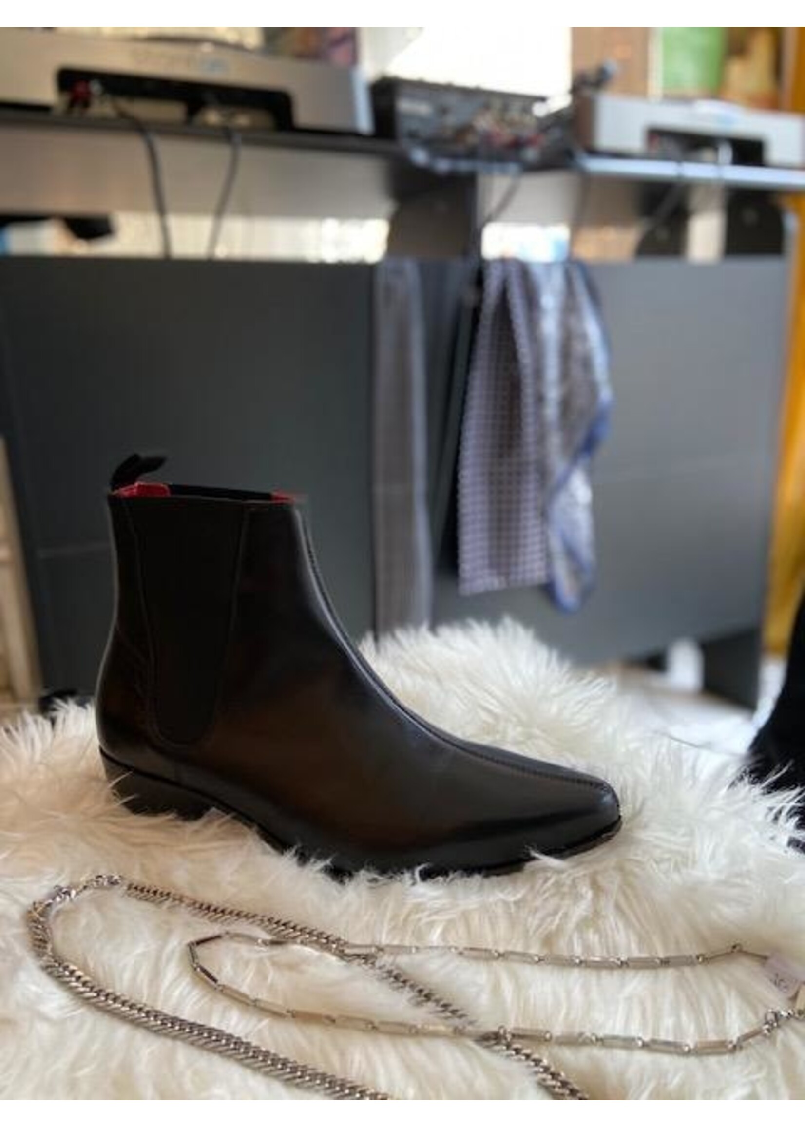 Low Cavern Boot Leder schwarz