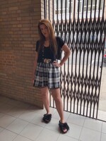 Rock mit Karo Muster