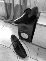 Halbschuhe mit Leder und Wildleder