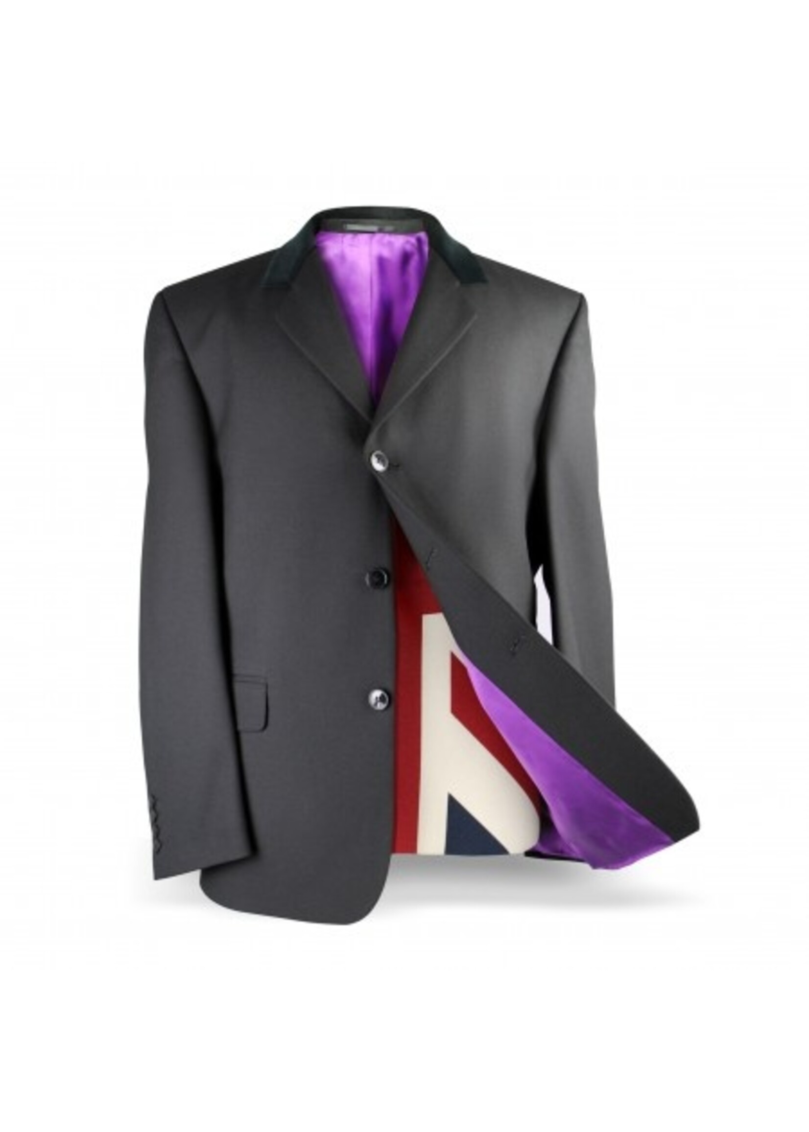Chesterfield Jacke in schwarz