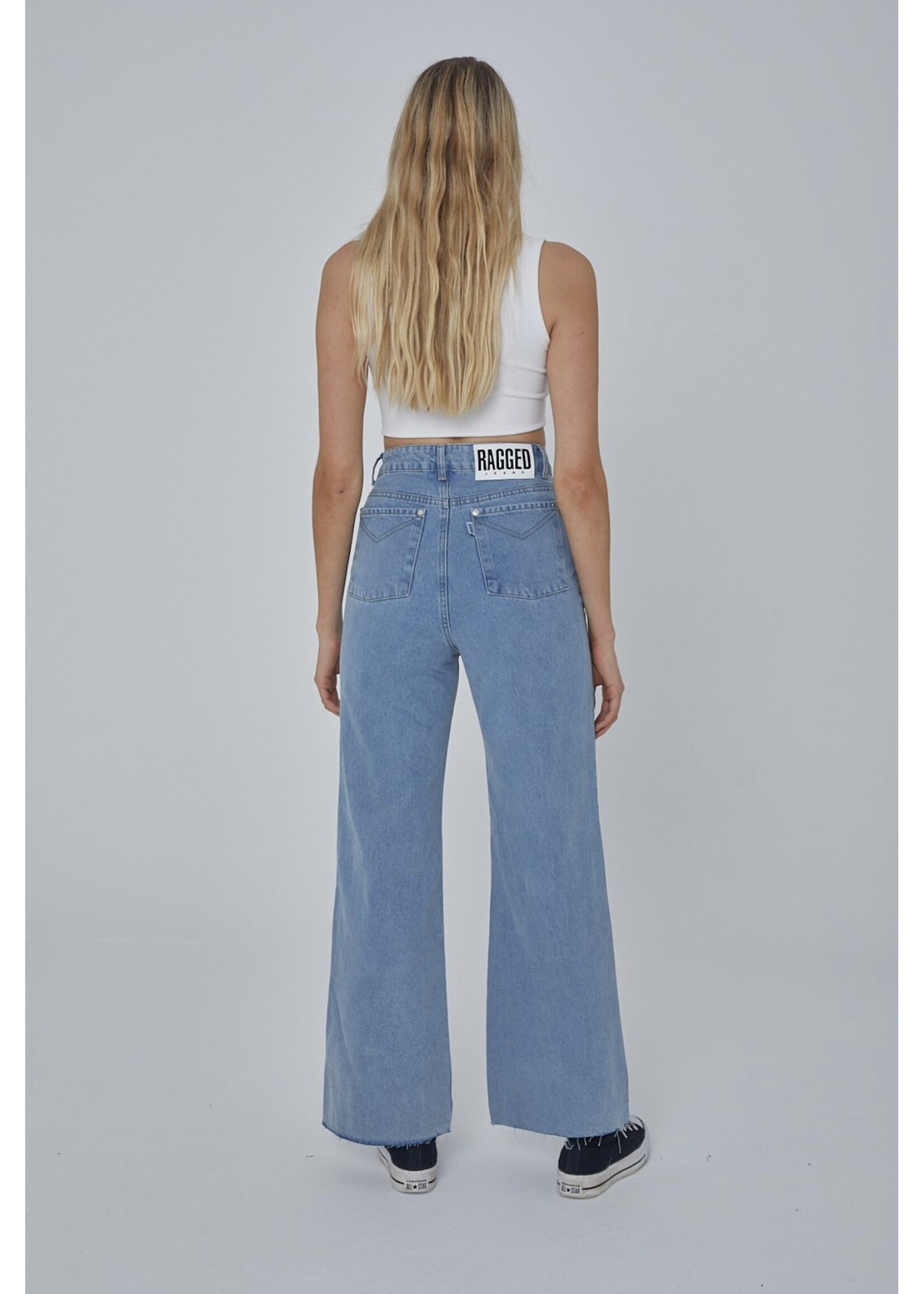 Weite Jeans blau