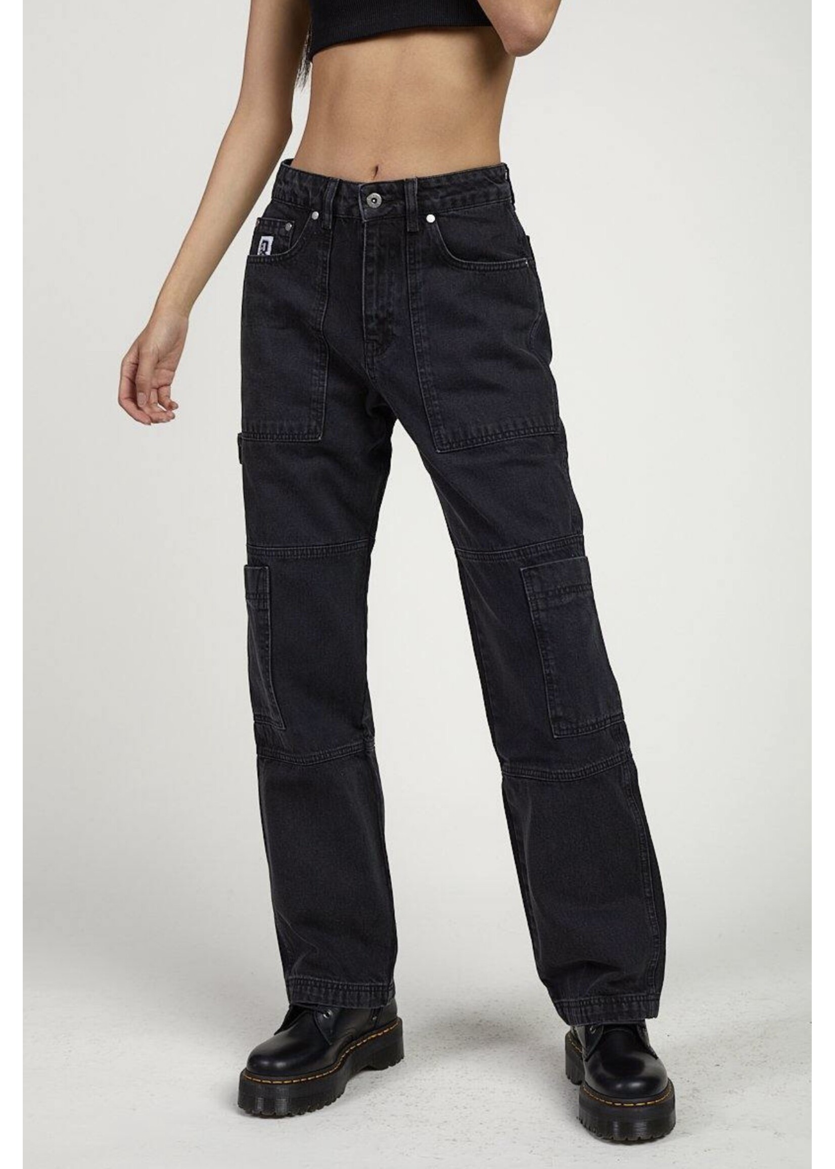 Jeans Cargo in schwarz