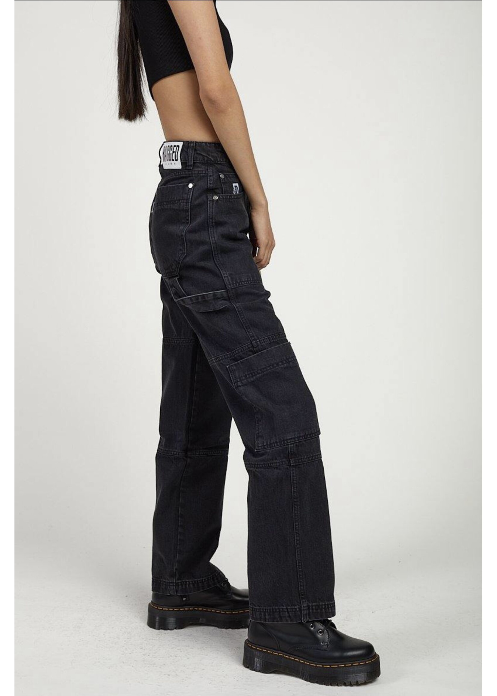 Jeans Cargo in schwarz