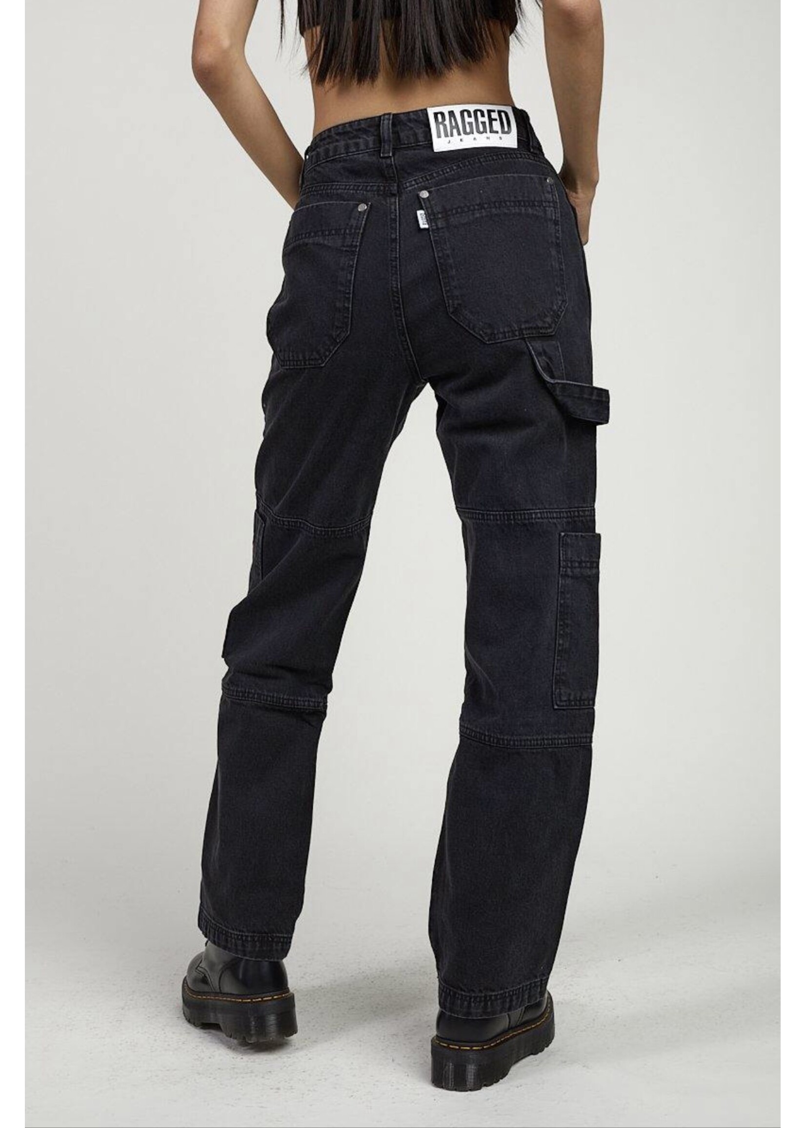 Jeans Cargo in schwarz