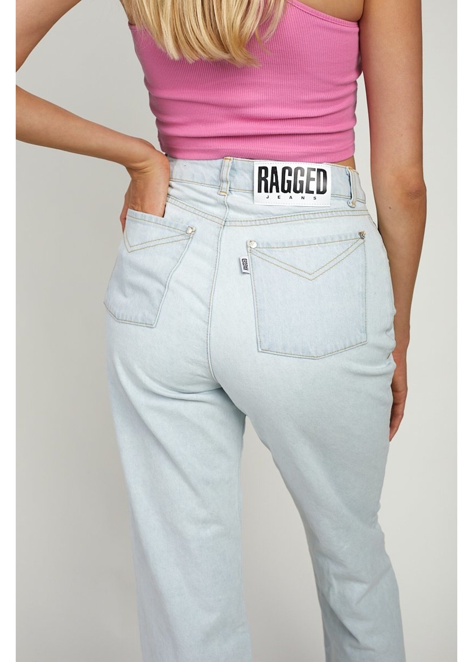 Dad Jeans in heller Waschung