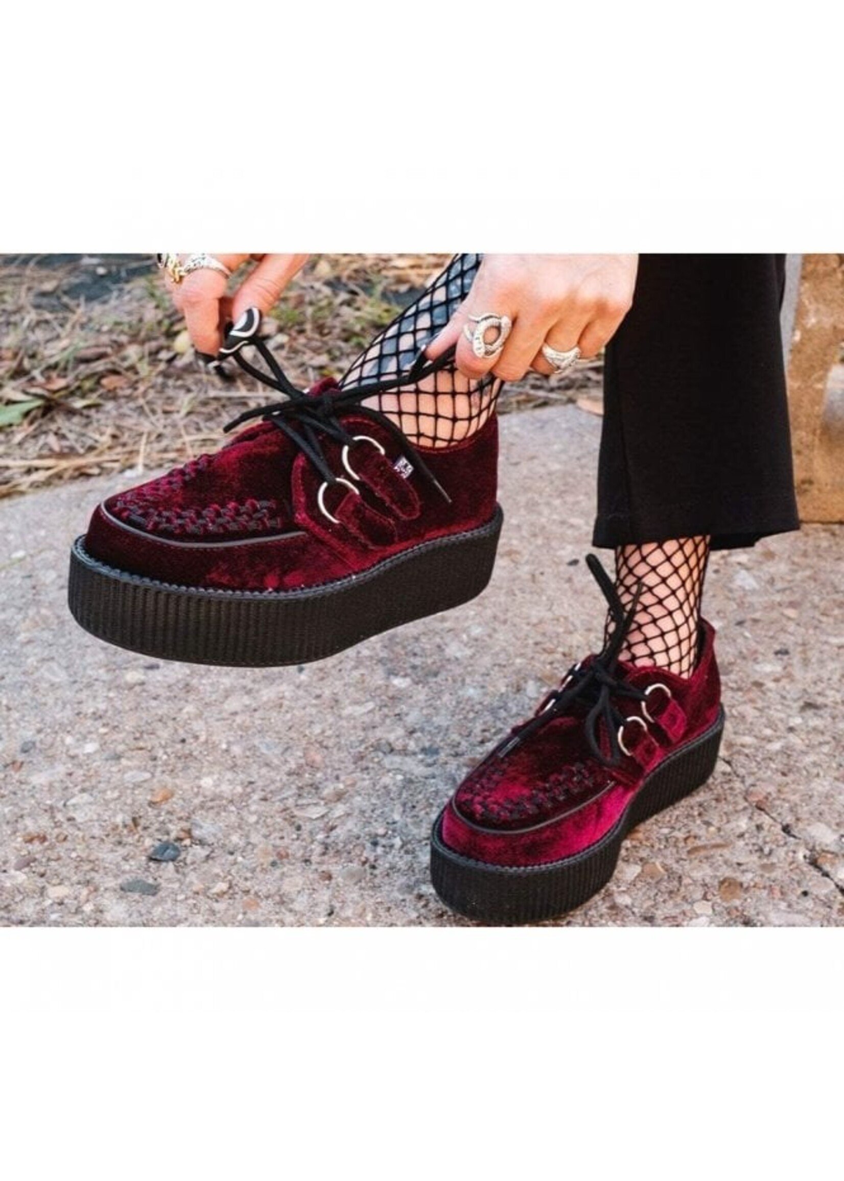 Creeper Double Samt in rot