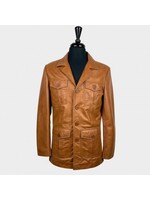 Lederjacke in hellbraun