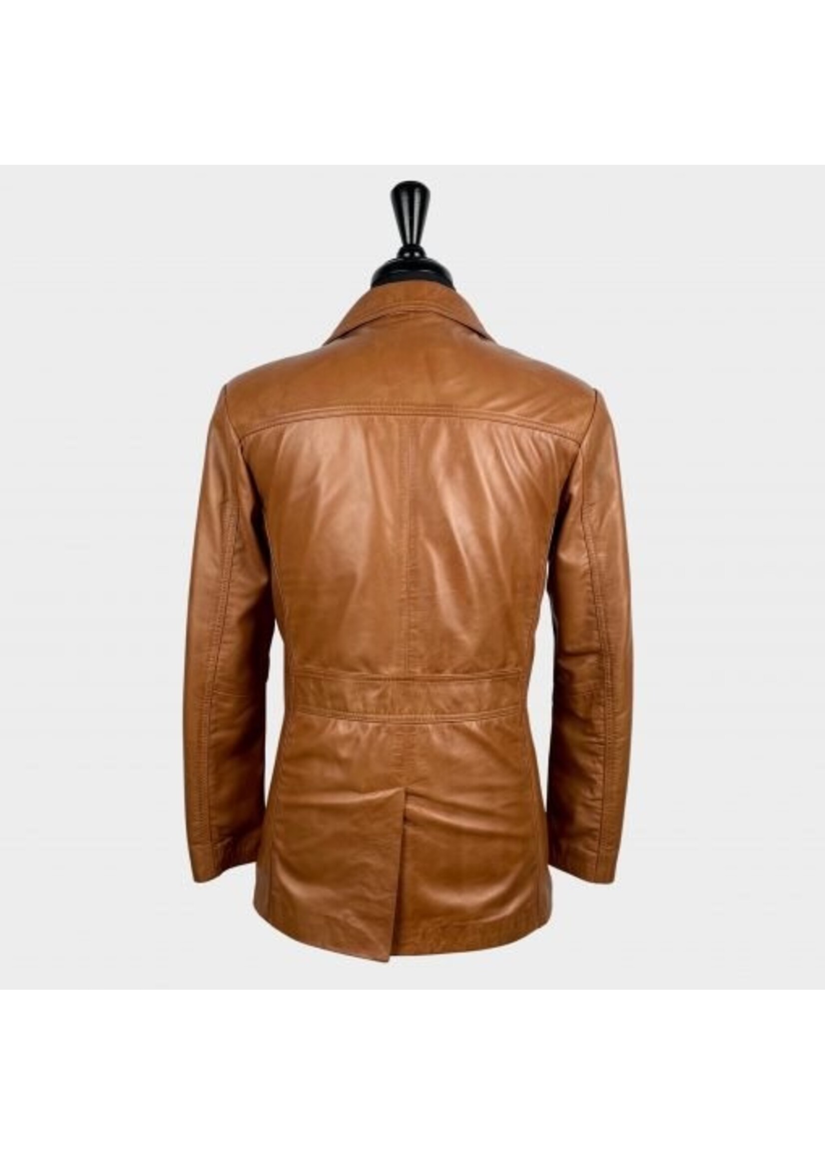 Lederjacke in hellbraun