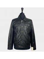 Lederjacke im Trucker Style