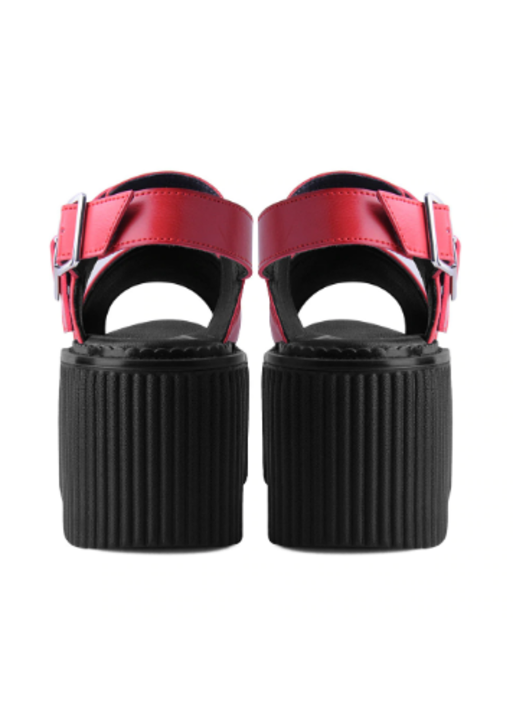 Plattform Sandalen in rot
