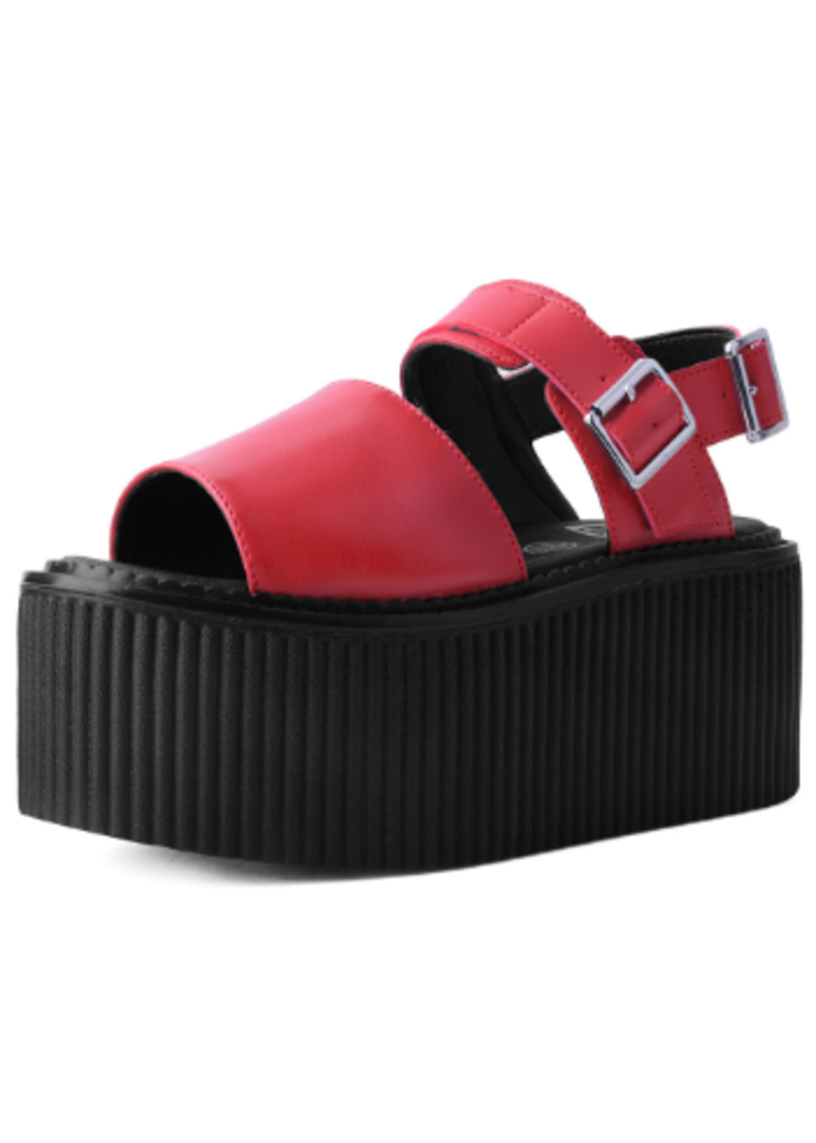 Plattform Sandalen in rot