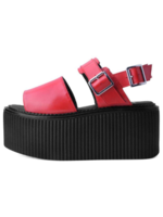 Plattform Sandalen in rot