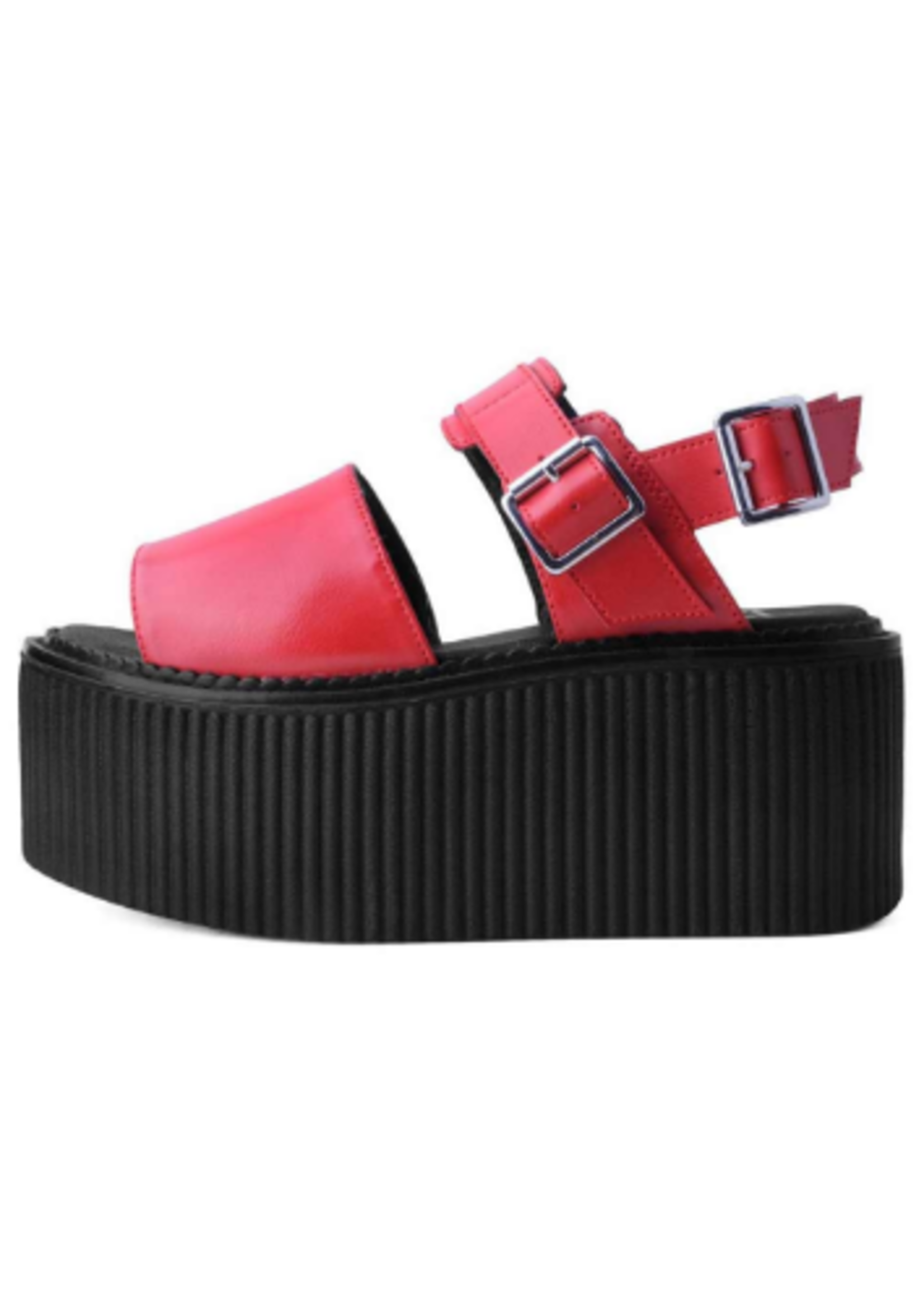 Plattform Sandalen in rot