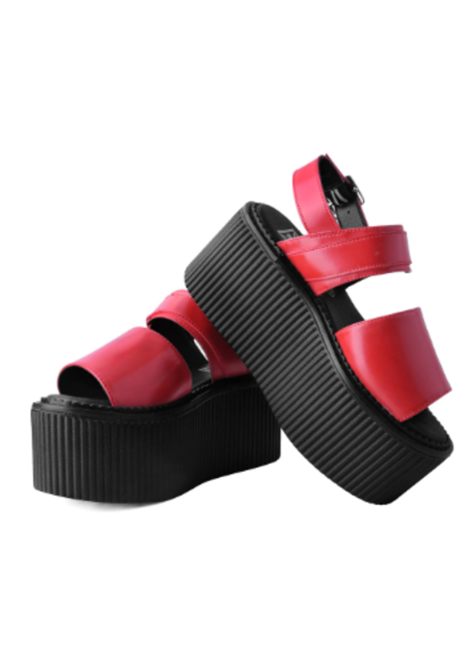 Plattform Sandalen in rot
