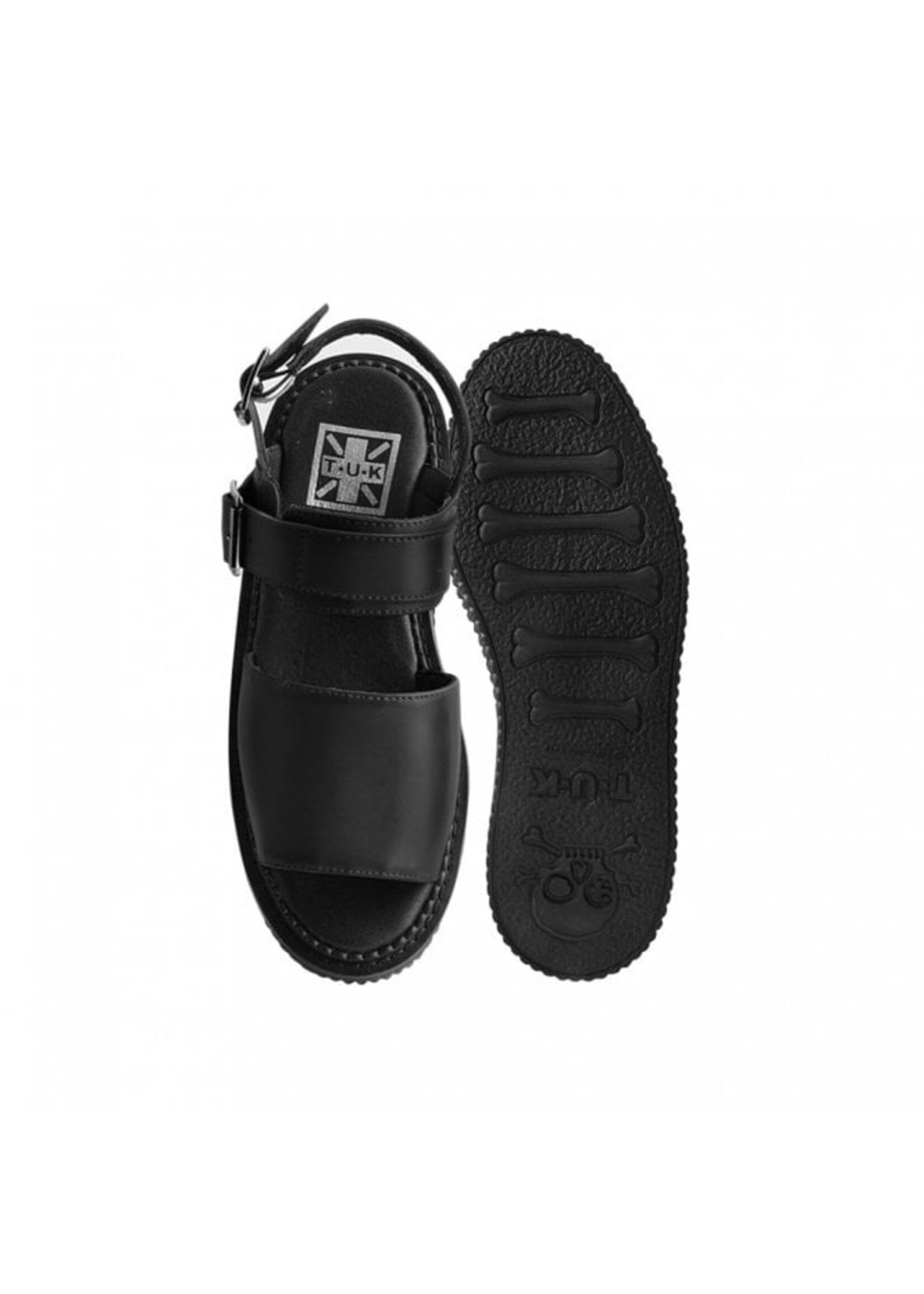 Plattform Sandalen in schwarz