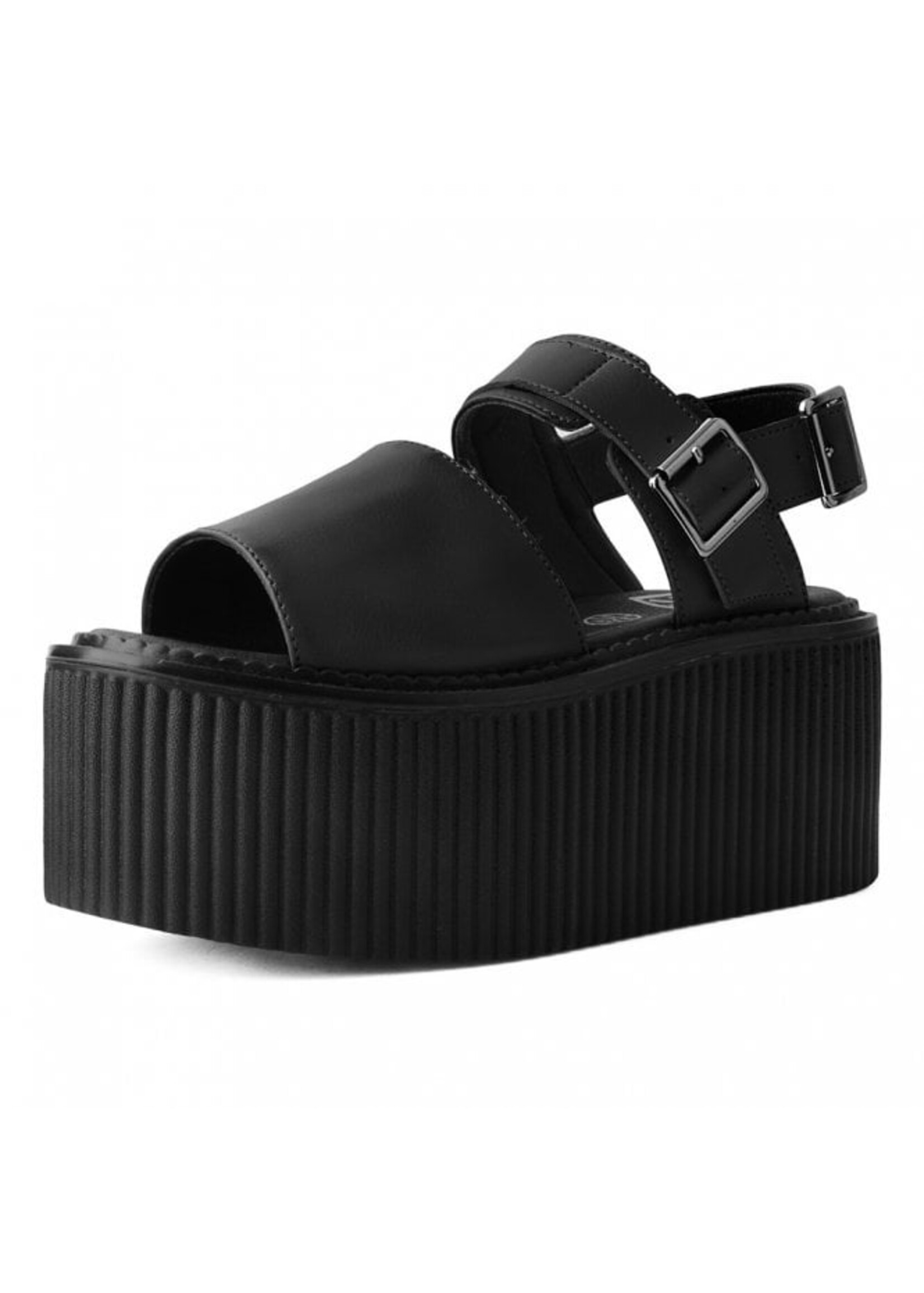 Plattform Sandalen in schwarz