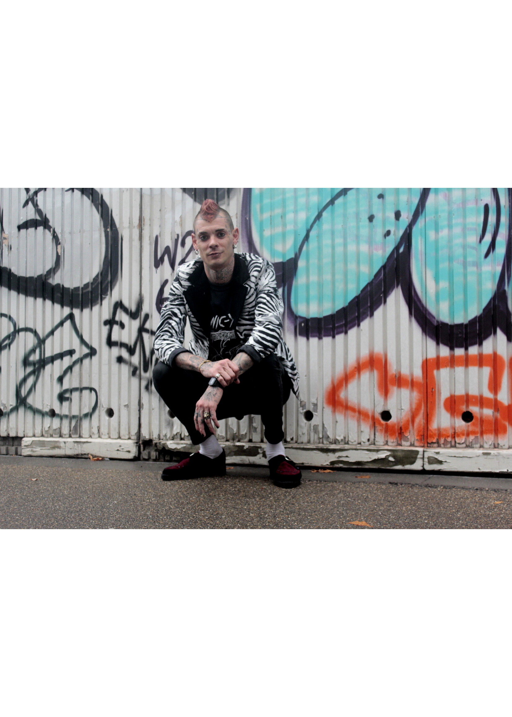 Jacke mit Zebramuster