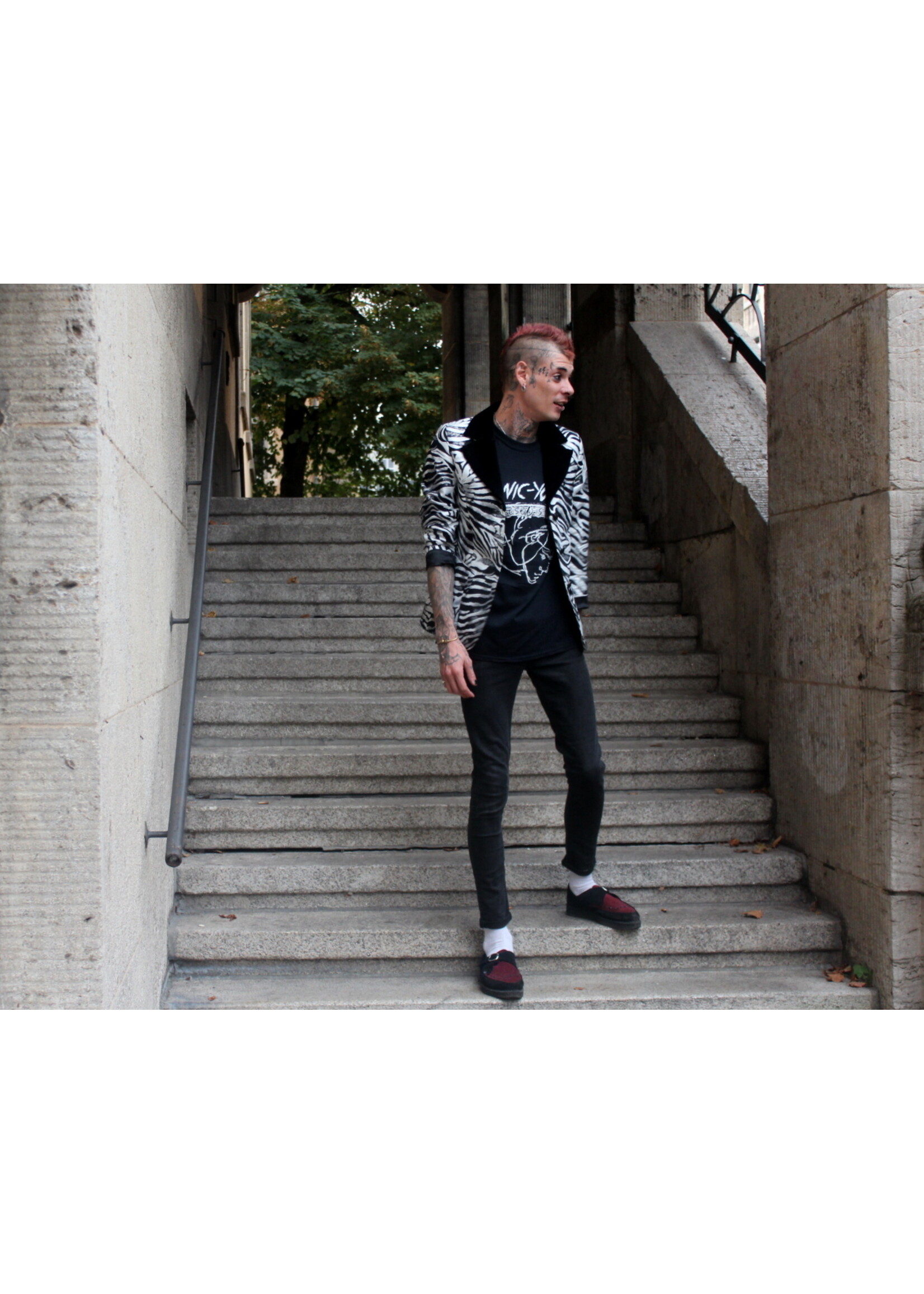 Jacke mit Zebramuster