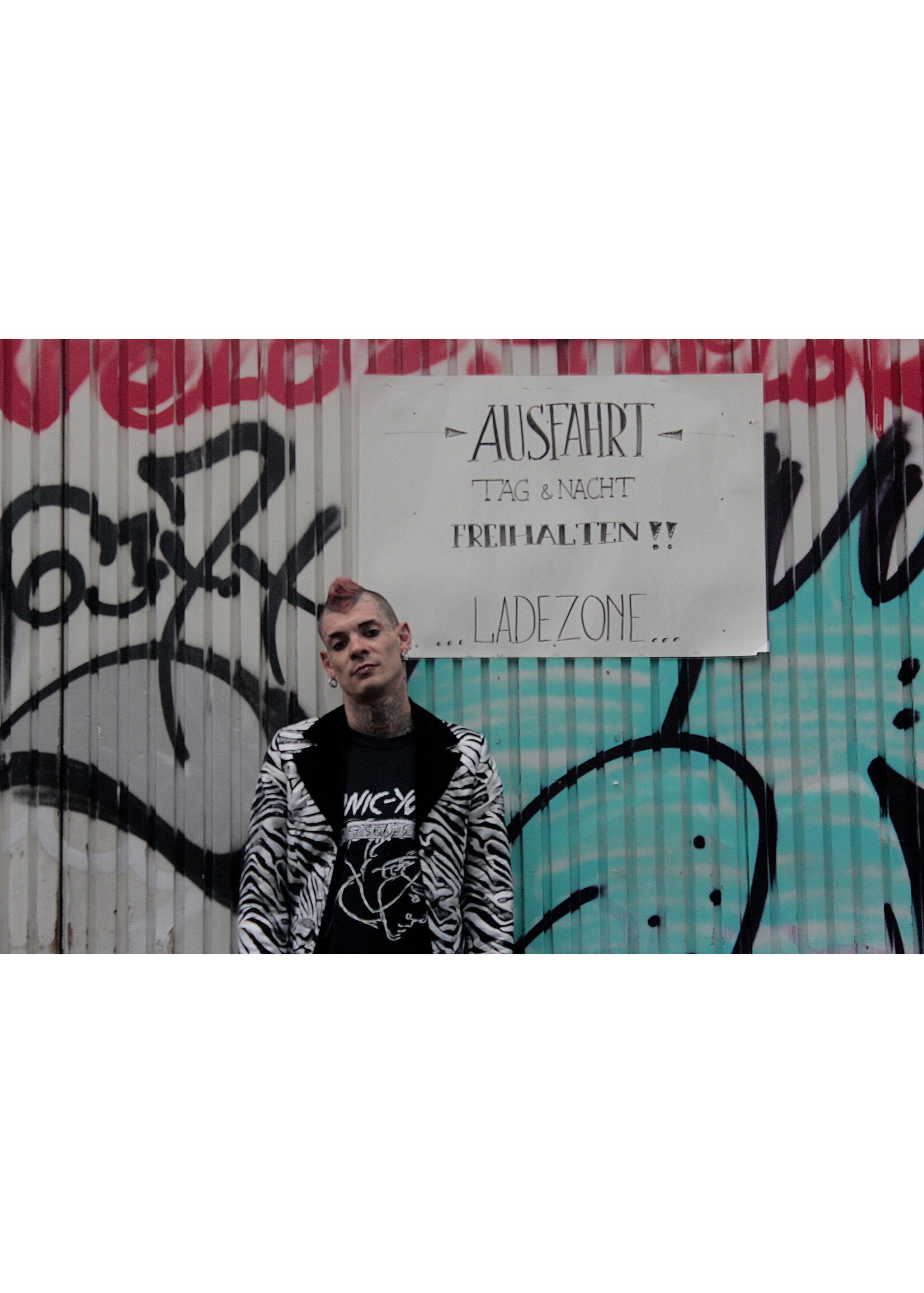 Jacke mit Zebramuster