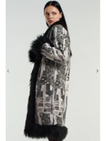 Trenchcoat mit graphischem Print