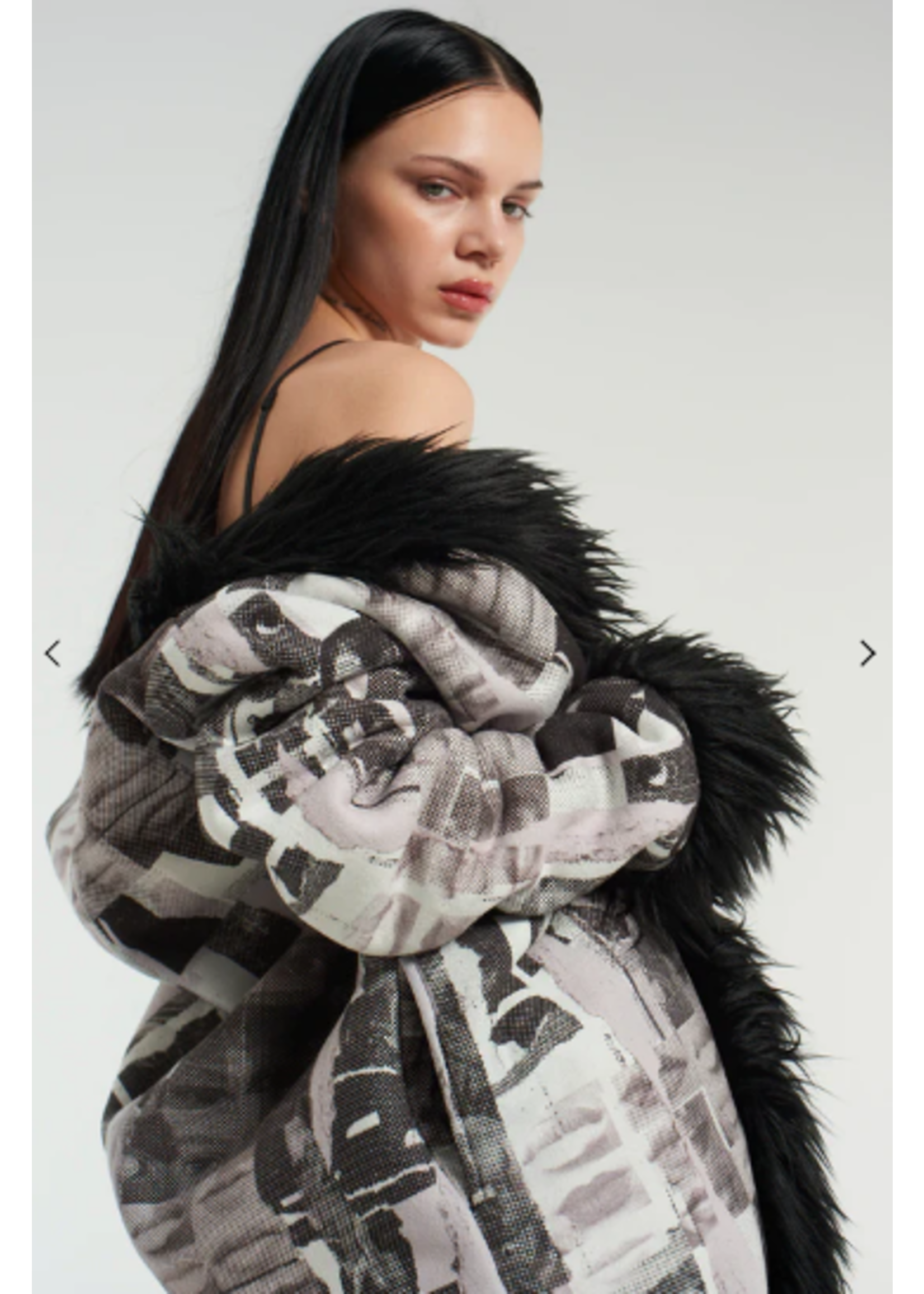Trenchcoat mit graphischem Print