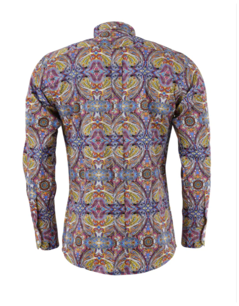 Relco London Hemd mit Psychedelic Print
