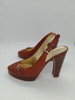 D&G Dolce & Gabbana Slingpumps in braun Gr. 39,5