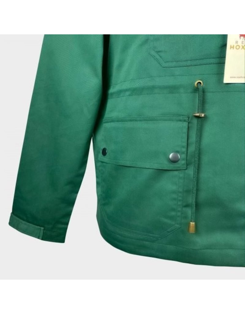 Real Hoxton Racing Green Smock Jacke