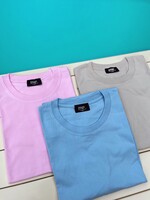 T-Shirt mit Rundhalsausschnitt hellblau