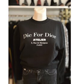 Sweater mit Schrift in schwarz