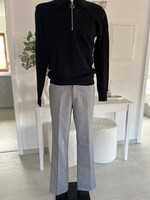 Schmal geschnittene Hose mit Hahnentritt