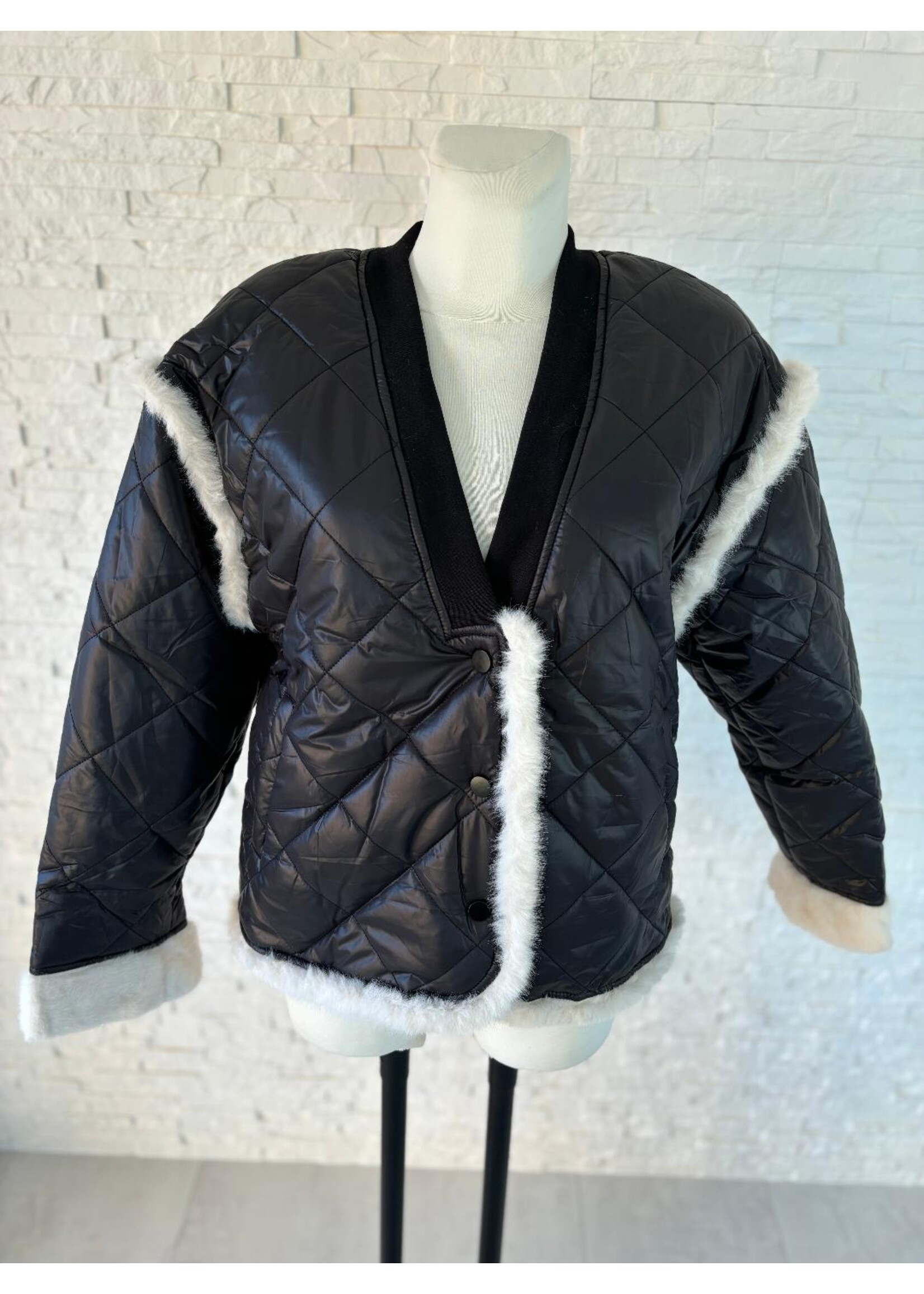 Jacke gesteppt Teddy