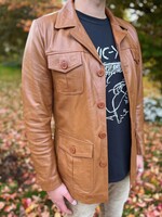 Lederjacke in hellbraun