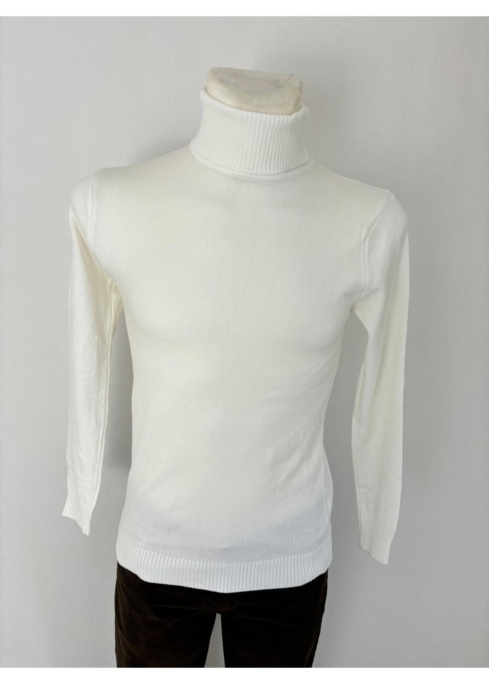 Rollkragenpullover weiss