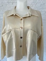 Jacke in beigegold