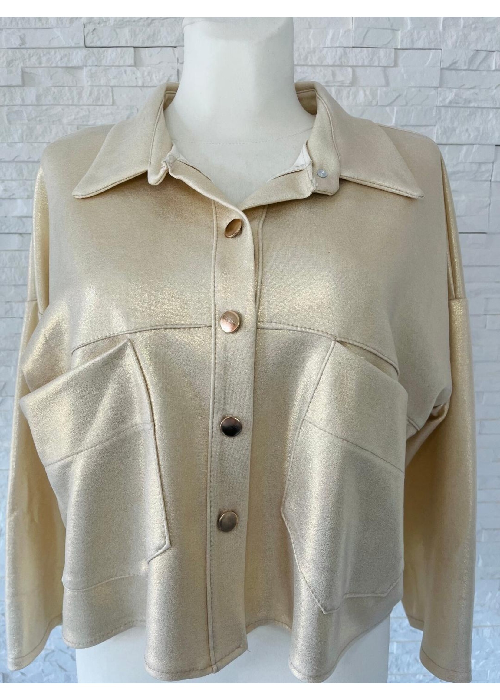 Jacke in beigegold
