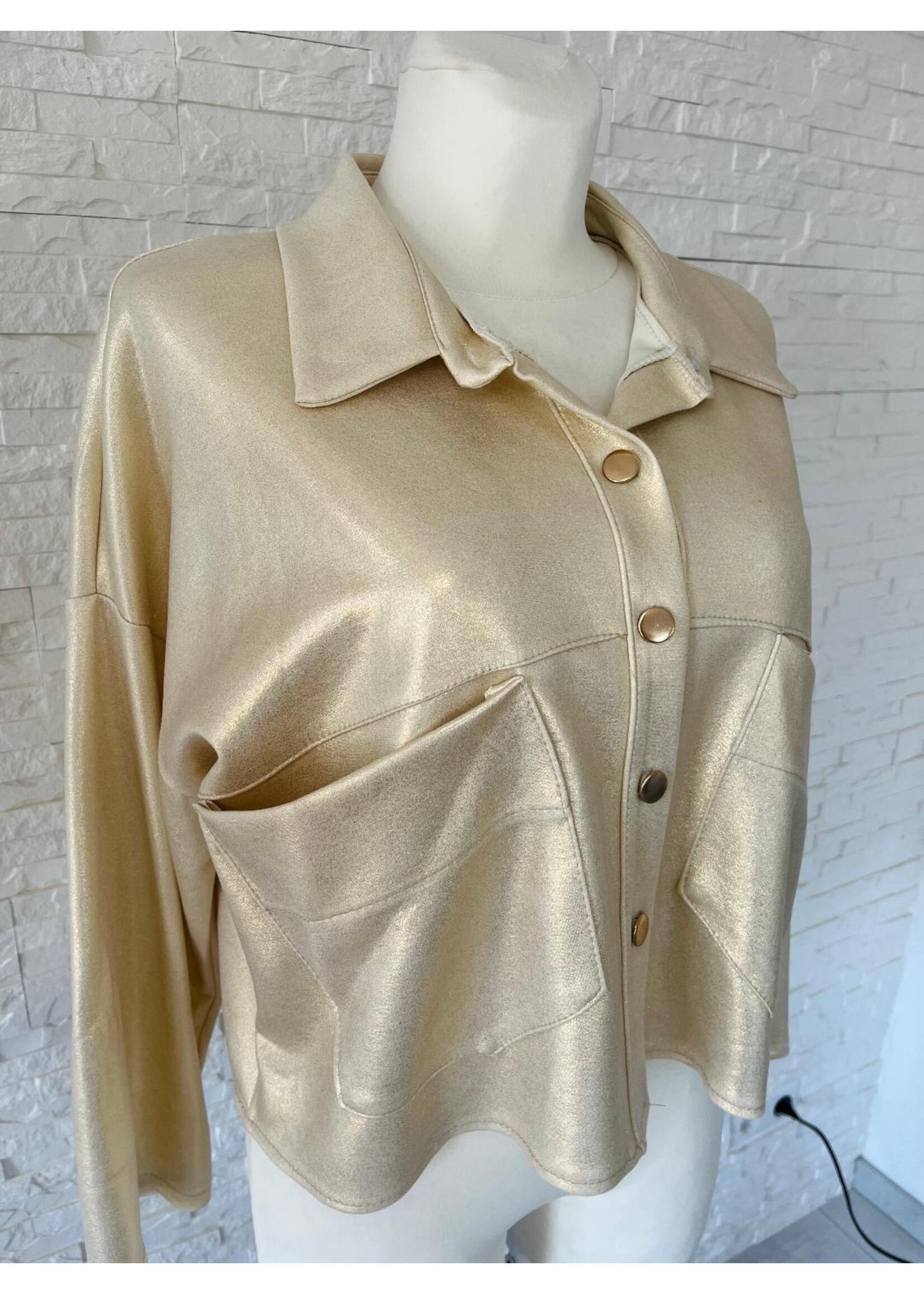 Jacke in beigegold