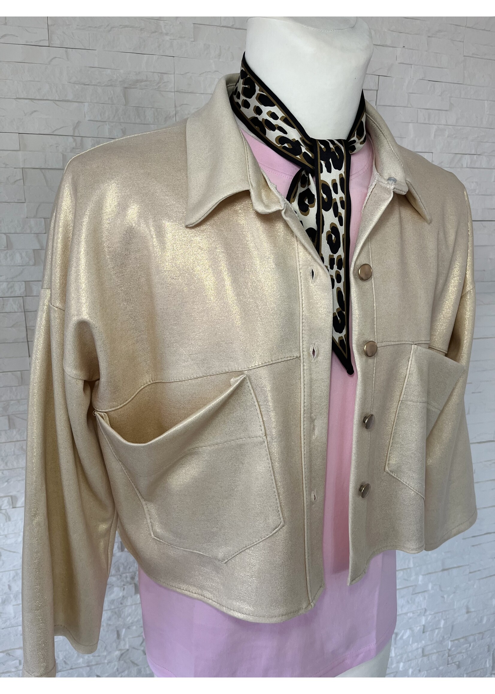 Jacke in beigegold