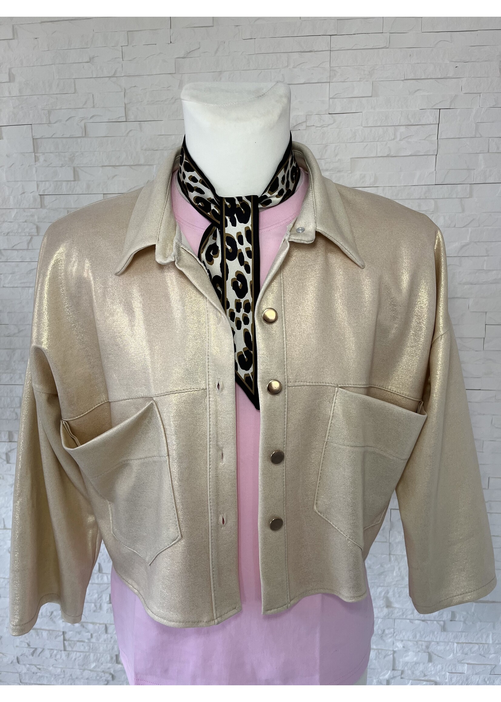 Jacke in beigegold
