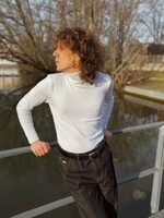 Rollkragenpullover weiss