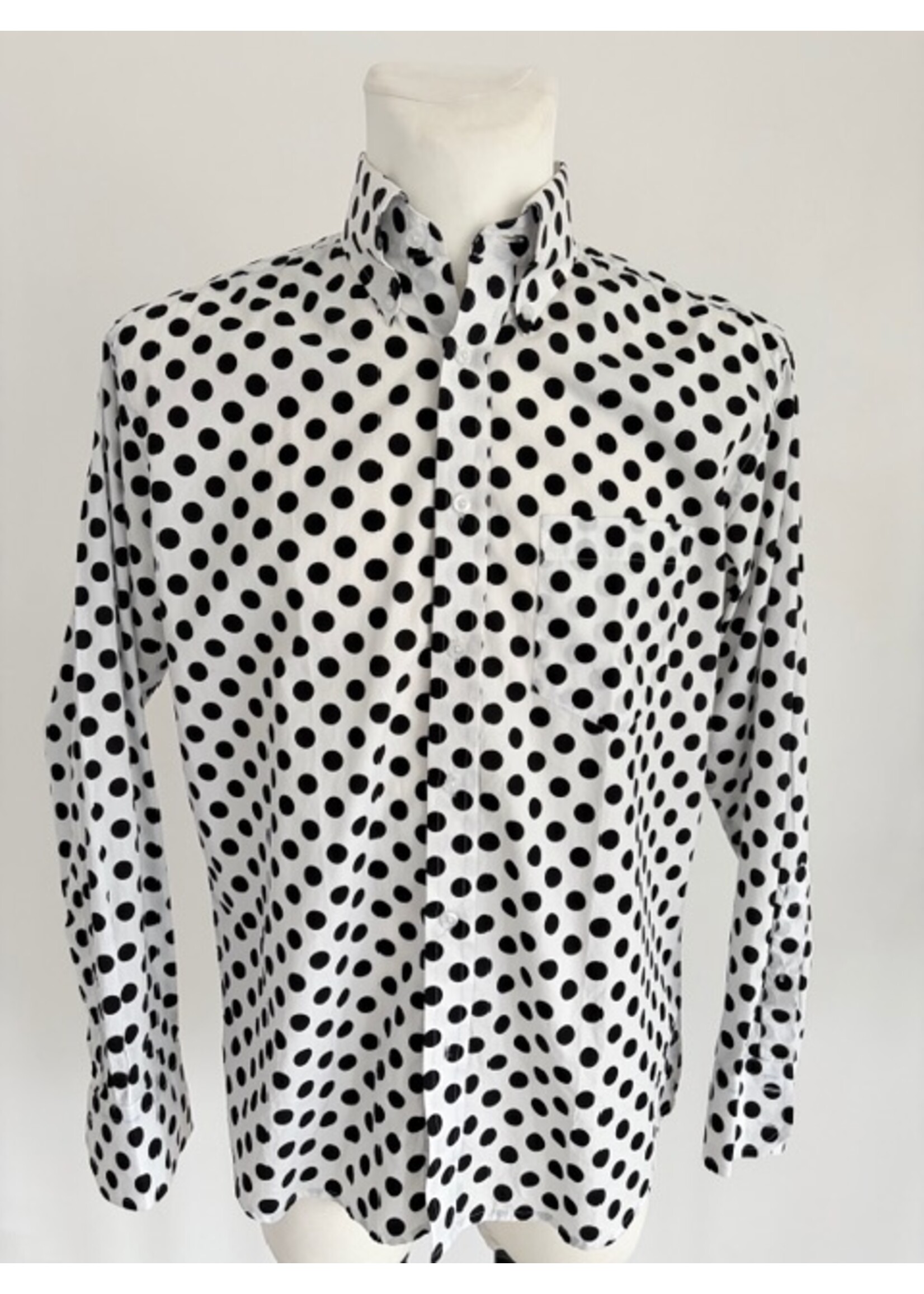Hemd Polka Dots weiß