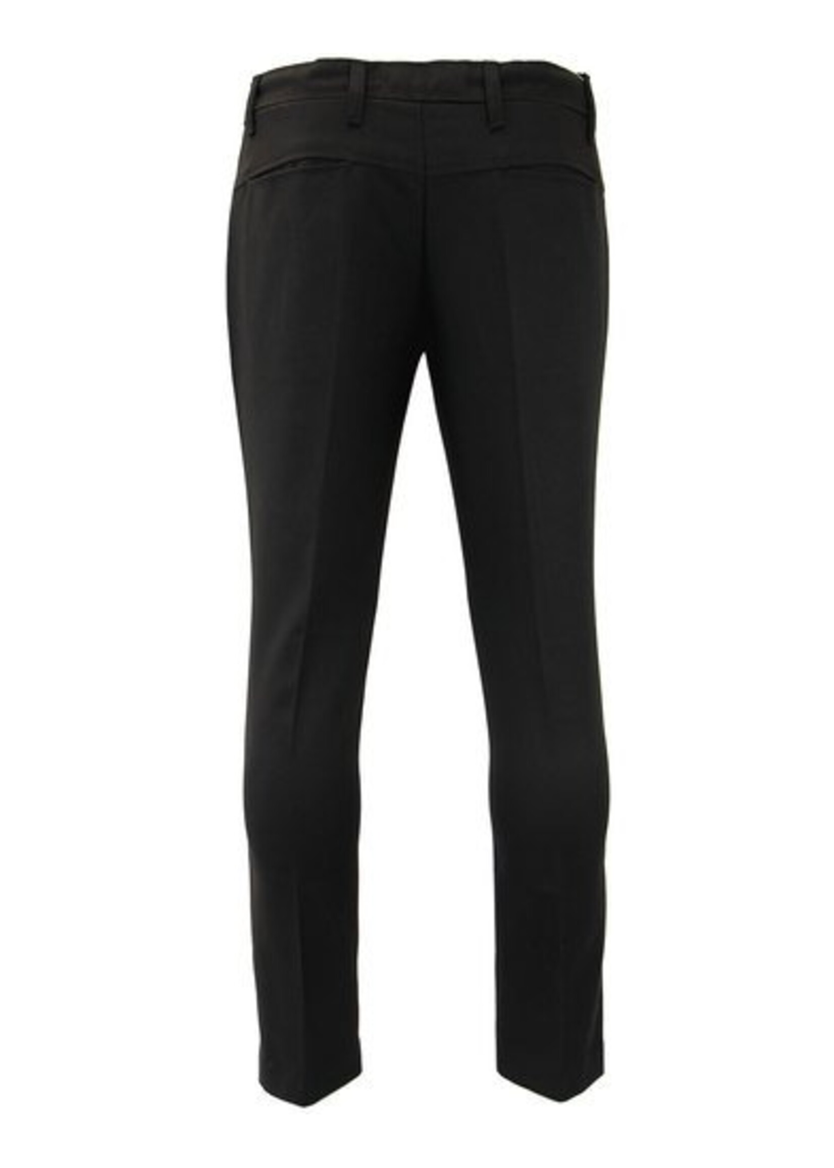 Hose mit Bundfalte in schwarz