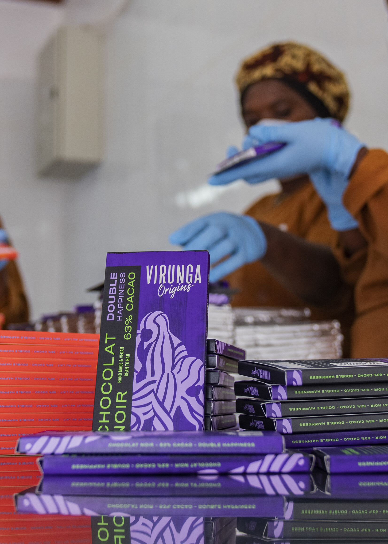 Virunga Dark Chocolate Bar - 63% Dark chocolate vegan