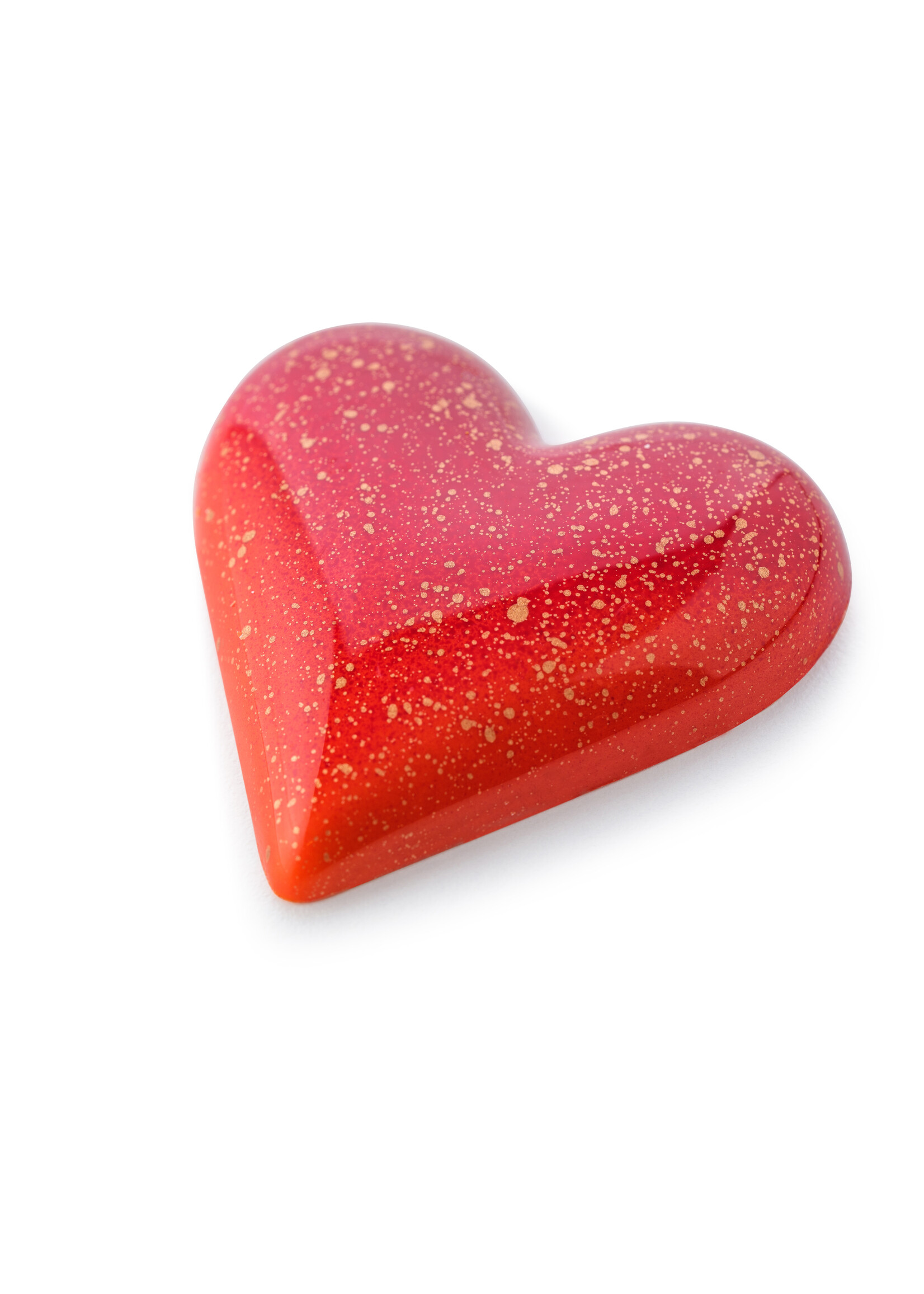 Chocolate heart in a box