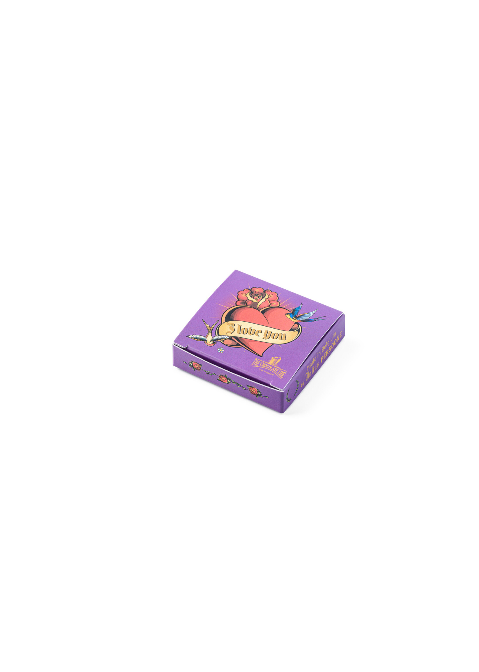 Chocolate heart in a box