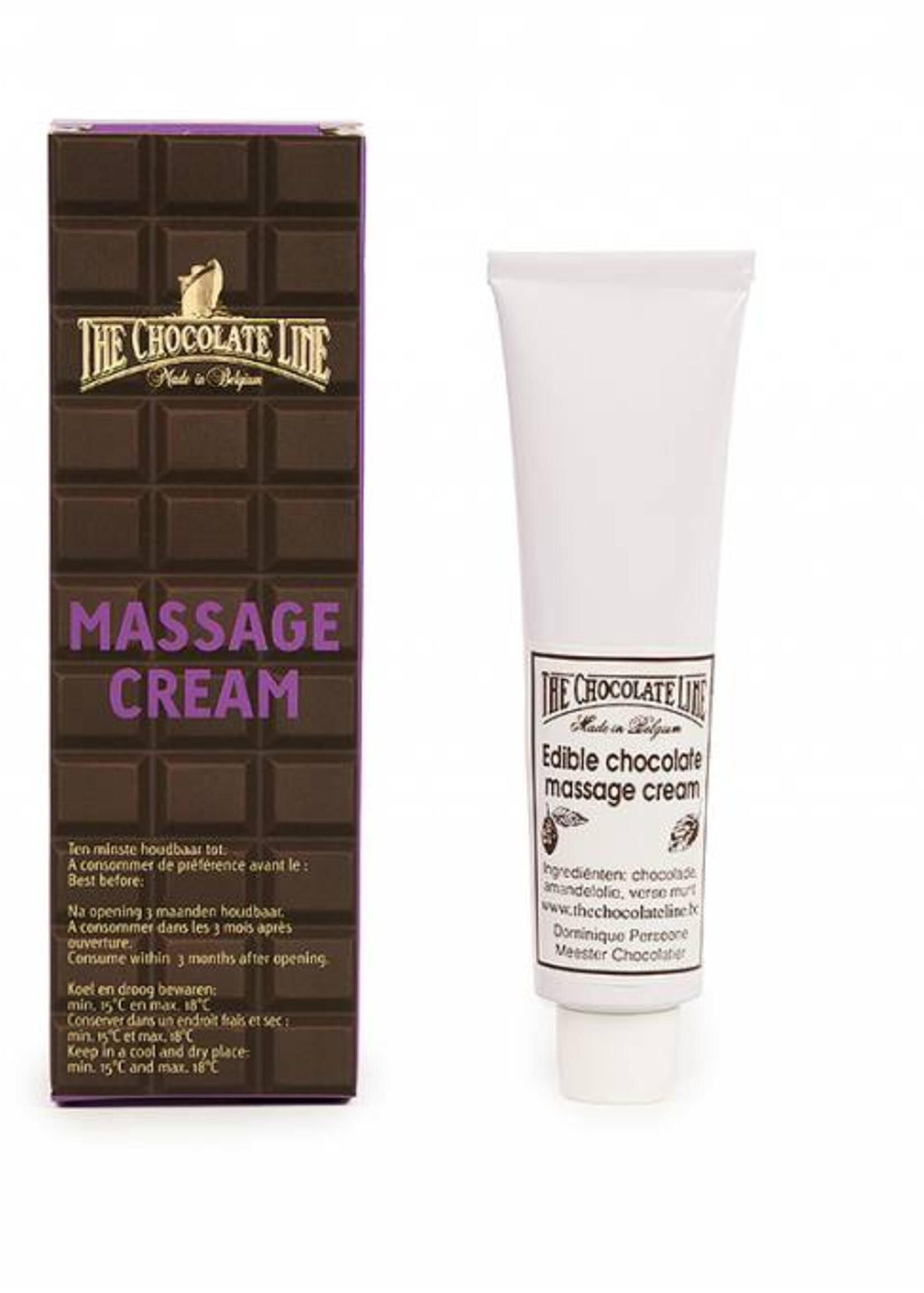 Massage cream with chocolate