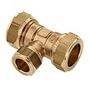 T-stuk  knel koper 15 x 15 x 15 mm